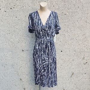 Angeleye Black and White wrap dress
